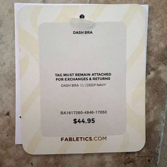 Fabletics Navy Strappy Sports Bra - Picture 5 of 6